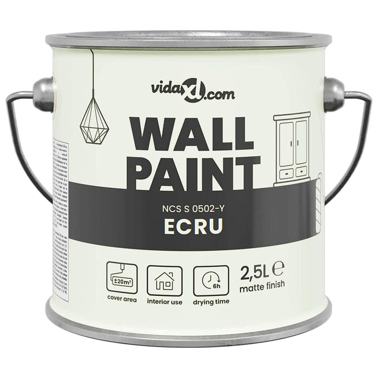Vidaxl muurverf bruin 2,5 l wandprint