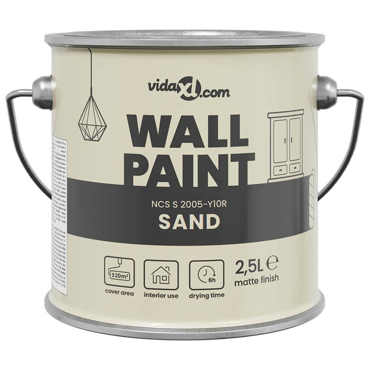 Vidaxl muurverf bruin 2,5 l wandprint