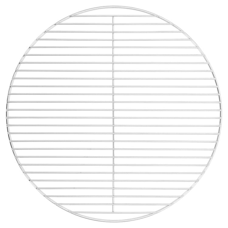 Vidaxl barbecuerooster rond ø50 cm 304 roestvrij staal