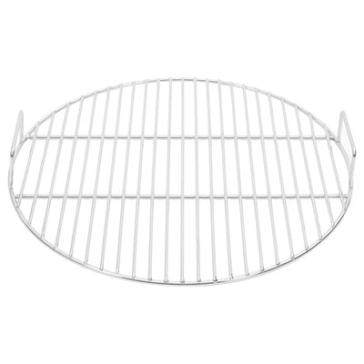Vidaxl barbecuerooster met handgrepen rond ø44,5 cm 304 roestvrijstaal