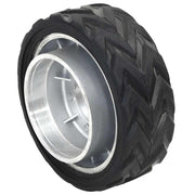 Vidaxl wiel voor neuswiel ø19,5x10 cm massief aluminium en rubber - afbeelding 1