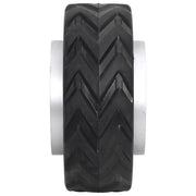 Vidaxl wiel voor neuswiel ø19,5x10 cm massief aluminium en rubber - afbeelding 2