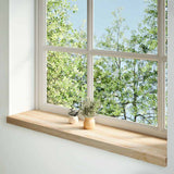 Vidaxl vensterbanken 2 st onbehandeld 110x25x2 cm massief eikenhout - afbeelding 1