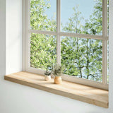 Vidaxl vensterbanken 2 st onbehandeld 110x30x2 cm massief eikenhout - afbeelding 1
