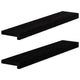 Vidaxl vensterbanken 2 st 80x15x2 cm massief eikenhout bruin-zwart