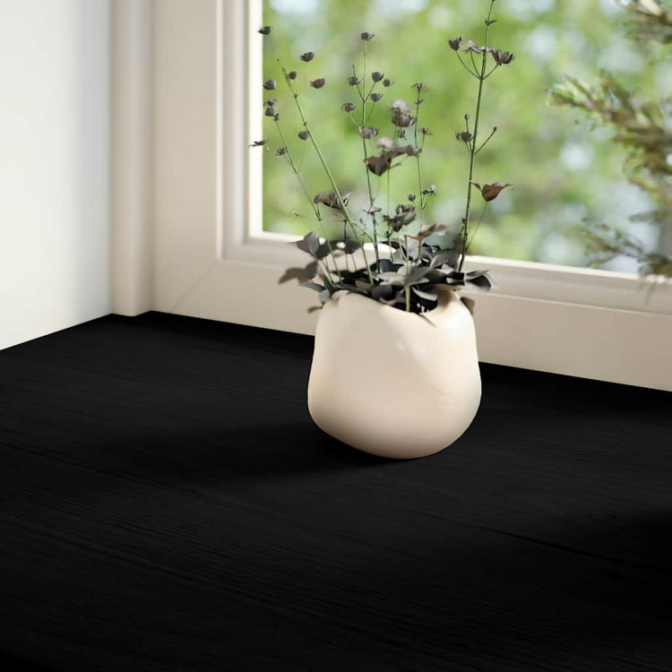 Vidaxl vensterbanken 2 st 70x25x2 cm massief eikenhout bruin-zwart