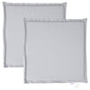 Vidaxl tuinzitkussens 2 st vierkant 45x45x2 cm lichtgrijs