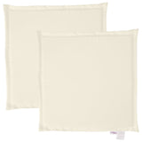 Vidaxl tuinzitkussens 2 st vierkant 45x45x2 cm crèmekleurig - afbeelding 2