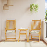 Vidaxl tuinzitkussens 2 st vierkant 45x45x2 cm crèmekleurig - afbeelding 3