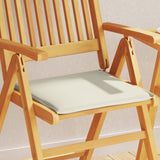 Vidaxl tuinzitkussens 2 st vierkant 45x45x2 cm crèmekleurig - afbeelding 1