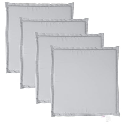 Vidaxl tuinzitkussens 4 st vierkant 45x45x2 cm lichtgrijs