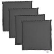 Vidaxl tuinzitkussens 4 st vierkant 45x45x2 cm antracietkleurig - afbeelding 2