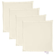 Vidaxl tuinzitkussens 4 st vierkant 45x45x2 cm crèmekleurig - afbeelding 2