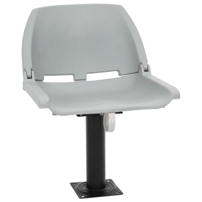Vidaxl 2-delige bootstoelenset inklapbaar 48x51x41 cm grijs