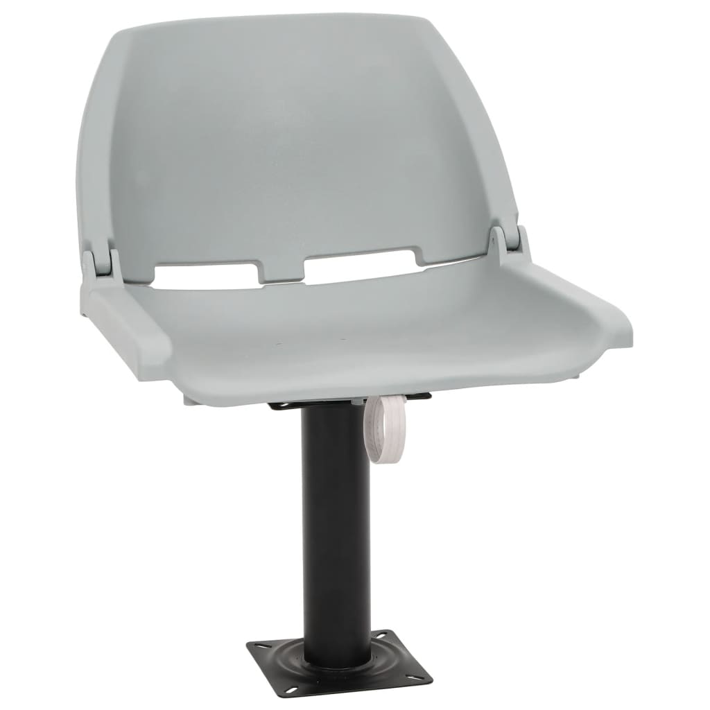 Vidaxl 4-delige bootstoelenset inklapbaar 48x51x41 cm grijs