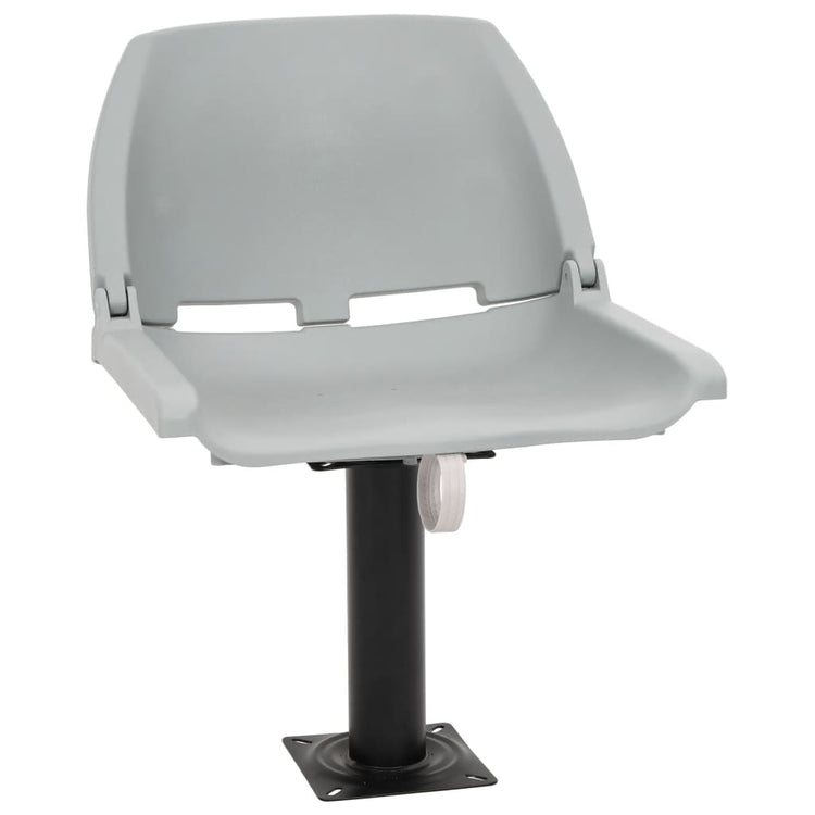 Vidaxl 4-delige bootstoelenset inklapbaar 48x51x41 cm grijs