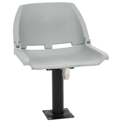Vidaxl 4-delige bootstoelenset inklapbaar 48x51x41 cm grijs