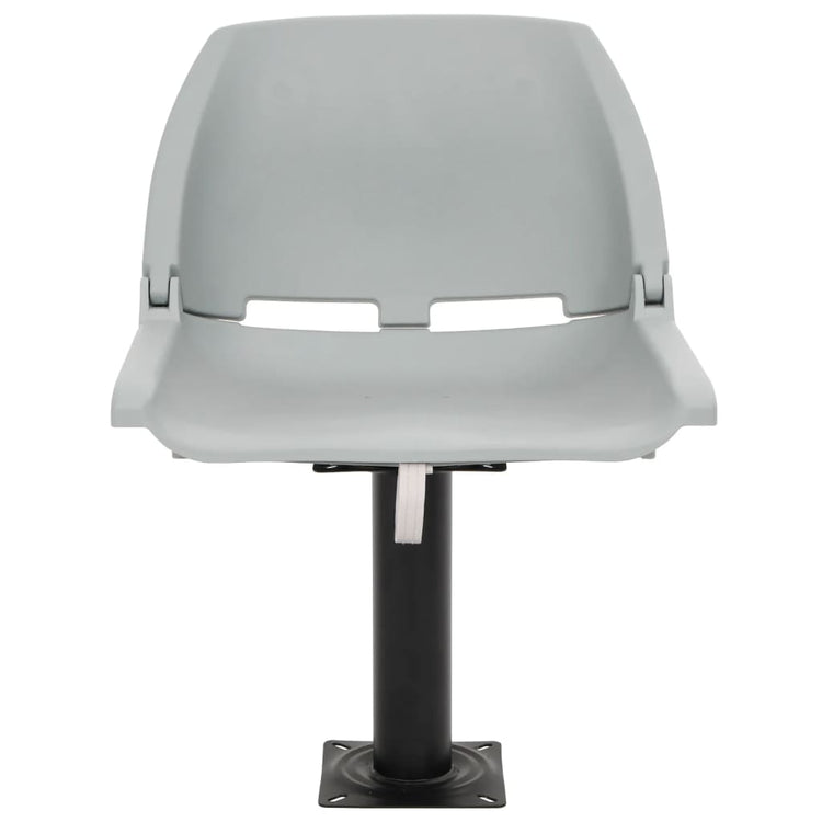 Vidaxl 4-delige bootstoelenset inklapbaar 48x51x41 cm grijs