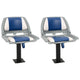 Vidaxl 4-delige bootstoelenset inklapbaar 48x51x41 cm blauw en wit