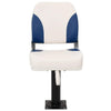 Vidaxl bootstoel 1 set inklapbaar 41x36x48 cm blauw en wit