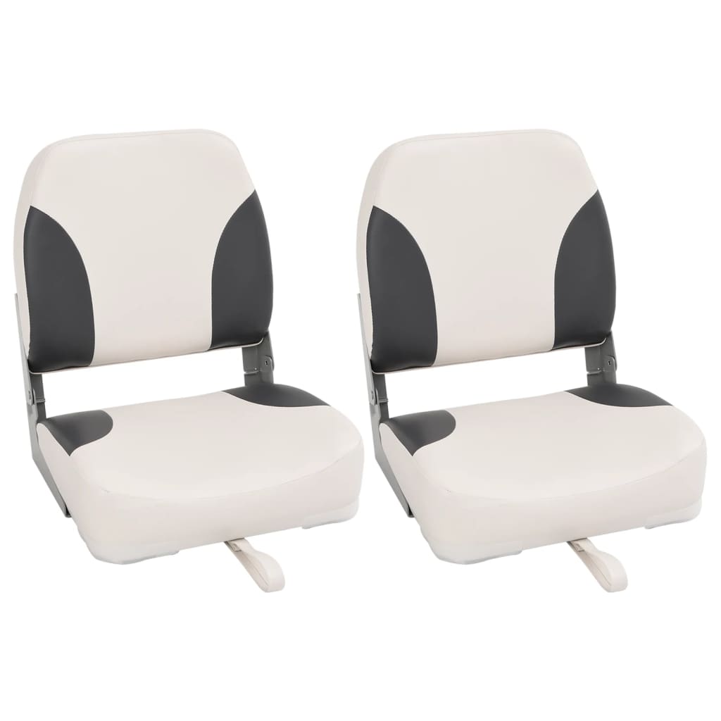 Vidaxl bootstoelen 2 st inklapbaar met hoge rugleuning 41x36x48 cm