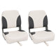 Vidaxl bootstoelen 2 st inklapbaar met hoge rugleuning 41x36x48 cm