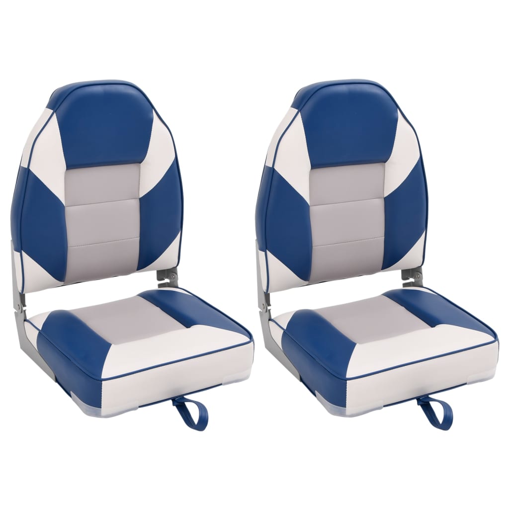 Vidaxl bootstoelen 2 st inklapbaar met hoge rugleuning 39x43x58 cm