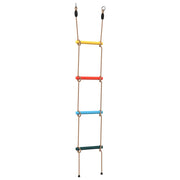 Vidaxl touwladder voor kinderen met 4 sporten meerkleurig - afbeelding 2