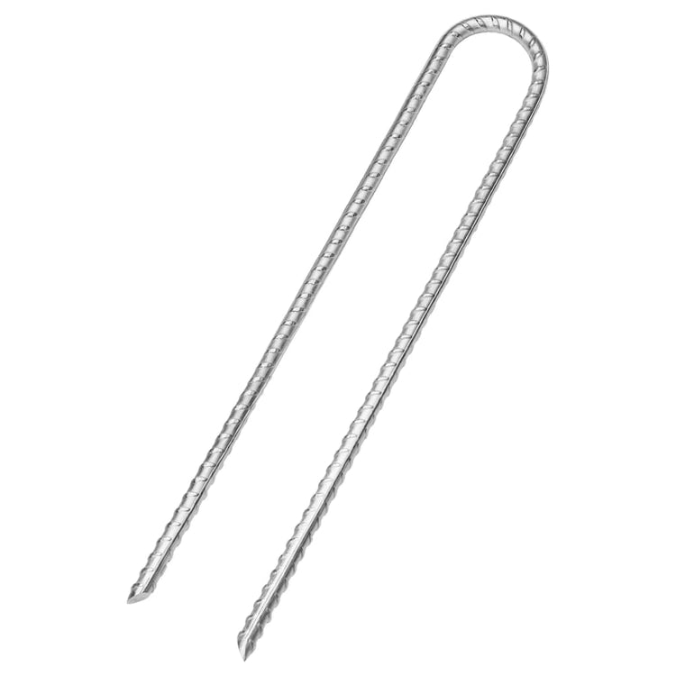 Vidaxl tentharingen 6 st u-vormig ø8,5 mm 30 cm gegalvaniseerd staal