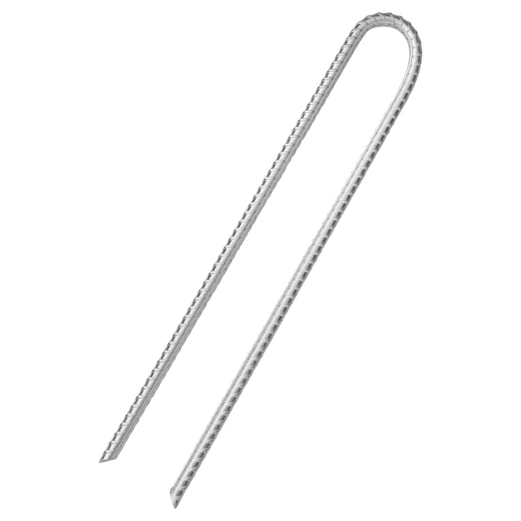 Vidaxl tentharingen 12 st u-vormig ø11,3 mm 37 cm gegalvaniseerd staal