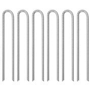 Vidaxl tentharingen 6 st u-vormig ø13 mm 41,5 cm gegalvaniseerd staal - afbeelding 1