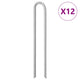 Vidaxl tentharingen 12 st u-vormig ø13 mm 41,5 cm gegalvaniseerd staal