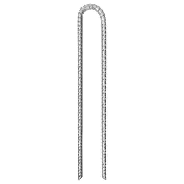 Vidaxl tentharingen 12 st u-vormig ø13 mm 41,5 cm gegalvaniseerd staal