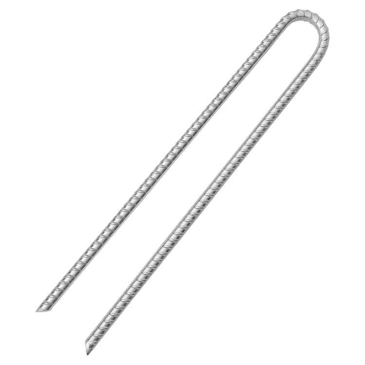 Vidaxl tentharingen 12 st u-vormig ø13 mm 41,5 cm gegalvaniseerd staal