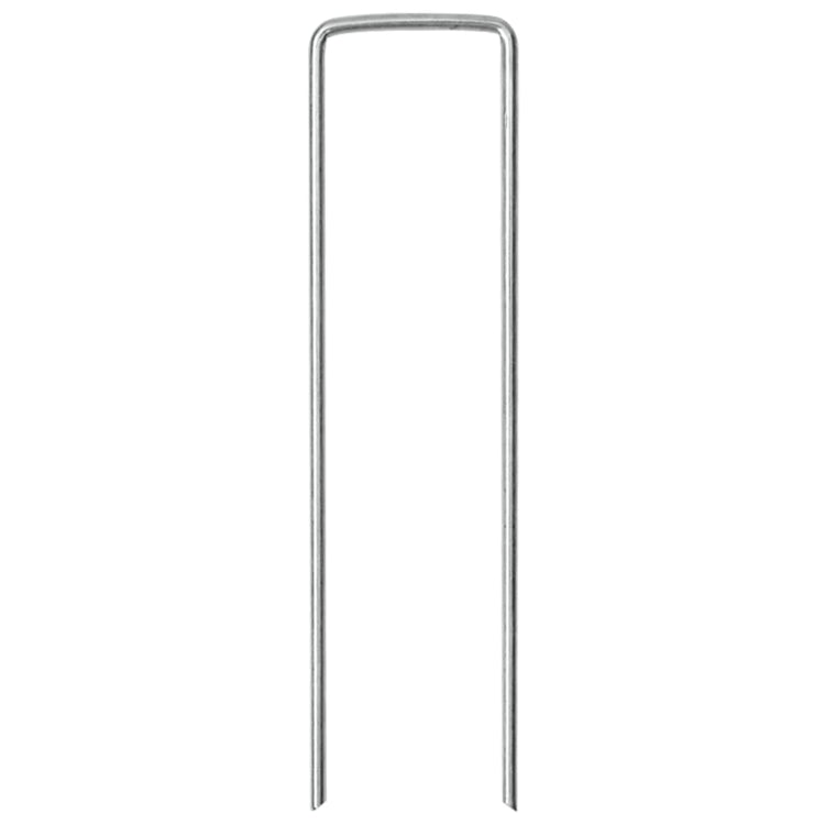 Vidaxl grondharingen 25 st u-vormig 15x3,5 cm gegalvaniseerd staal