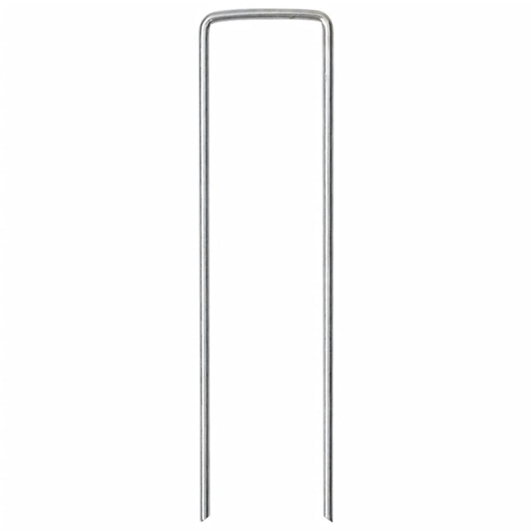 Vidaxl grondharingen 50 st u-vormig 15x3,5 cm gegalvaniseerd staal
