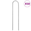 Vidaxl grondharingen 50 st u-vormig 15x3,5 cm gegalvaniseerd staal