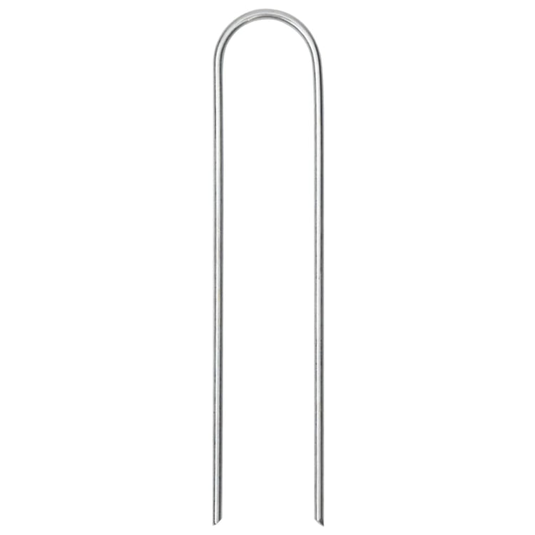 Vidaxl grondharingen 50 st u-vormig 15x3,5 cm gegalvaniseerd staal