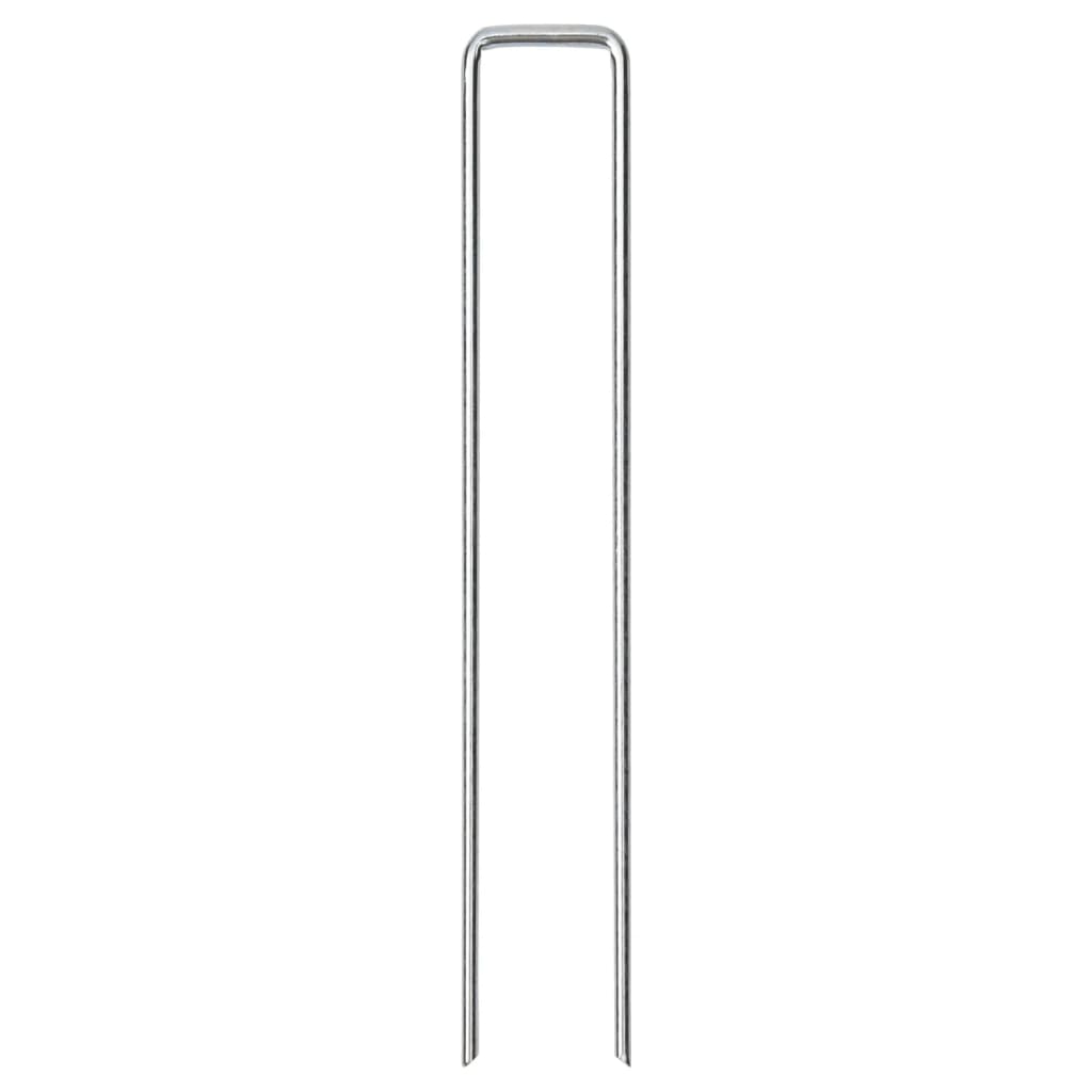 Vidaxl grondharingen 50 st u-vormig 20x3,5 cm gegalvaniseerd staal