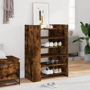 Vidaxl schoenenkast 74,5x37,5x100 cm bewerkt hout gerookt eikenkleurig - afbeelding 1