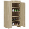 Vidaxl schoenenkast 52x37,5x100 cm bewerkt hout sonoma eikenkleurig
