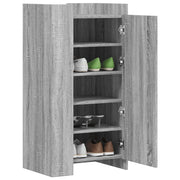 Vidaxl schoenenkast 52x37,5x100 cm bewerkt hout grijs sonoma eiken - afbeelding 3
