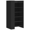 Vidaxl schoenenkast 52x37,5x100 cm bewerkt hout zwart