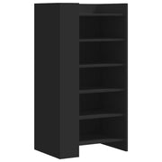Vidaxl schoenenkast 52x37,5x100 cm bewerkt hout zwart - afbeelding 2