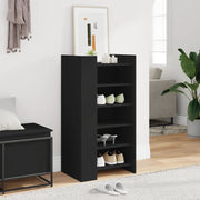 Vidaxl schoenenkast 52x37,5x100 cm bewerkt hout zwart - afbeelding 3