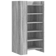 Vidaxl schoenenkast 52x37,5x100 cm bewerkt hout grijs sonoma eiken - afbeelding 2