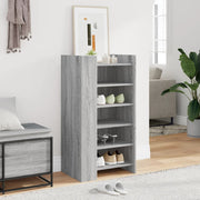 Vidaxl schoenenkast 52x37,5x100 cm bewerkt hout grijs sonoma eiken - afbeelding 3