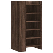 Vidaxl schoenenkast 52x37,5x100 cm bewerkt hout bruin eikenkleurig - afbeelding 2