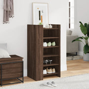 Vidaxl schoenenkast 52x37,5x100 cm bewerkt hout bruin eikenkleurig - afbeelding 3