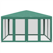 Vidaxl partytent met 8 mesh zijwanden 4x4 m hdpe groen - afbeelding 3